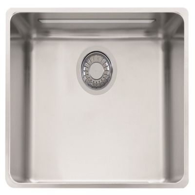Franke KBX110-18 Kubus 18 7/8" x 16 15/16" x 9 1/16" 18 Gauge Undermount Single Bowl Stainless Steel Kitchen Sink