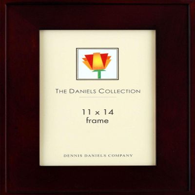 Dennis Daniels Wood Picture Frame with a Step Molding Profile, for a 11" x 14" Photograph, Color: Dark Walnut.
