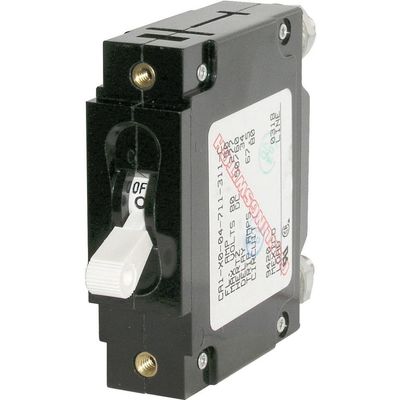 Blue Sea Systems 7354 C-Series White Toggle Single Pole 25A Circuit Breaker