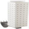 Azar Displays 700231-WHT 4" W x 4" D x 12" H Four-Sided Revolving Pegboard Display with Extension Rod in Solid White view 1