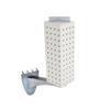 Azar Displays 700231-WHT 4" W x 4" D x 12" H Four-Sided Revolving Pegboard Display with Extension Rod in Solid White view 2