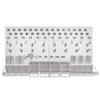 Azar Displays 900988-WHT 48" x 24" Pegboard Organizer Kit in White view 1