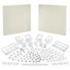 Azar Displays 900988-WHT 48" x 24" Pegboard Organizer Kit in White view 2