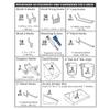 Azar Displays 900988-WHT 48" x 24" Pegboard Organizer Kit in White view 3