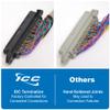 ICC Male to Open-End 25-Pair Telco Cable 10ft - Cat3 24AWG, 100% Solid Pure Copper, Gray Riser CMR Cable with 90-Degree 50-Pin Telco Connector for Voice and Low Data PBX Applications, 10 Feet view 2