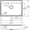 Elkay LRAD3122602 2-Hole Gourmet Lustertone 31-Inch x 22-Inch Self Rimming Single Basin Stainless Steel Kitchen Sink view 2