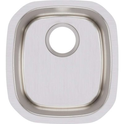 Elkay ELUH1113 Lustertone Classic Single Bowl Undermount Stainless Steel Sink, satin