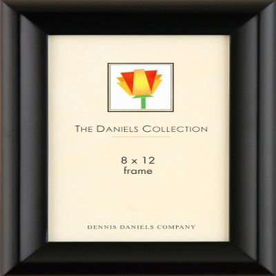 Fine furniture finish black ebony CONTOUR bevel by Dennis Daniels - 8x12