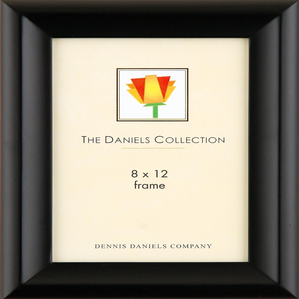 Fine furniture finish black ebony CONTOUR bevel by Dennis Daniels - 8x12