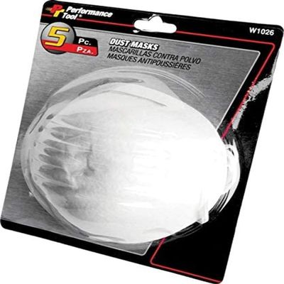 Performance Tool W1026 Disposable Dust Masks, 5 Pack