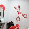 Big Scissors Vinyl Wall Decal Beauty Salon Shop Wall Sticker Wall Graphic Wall Art Decoration view 2