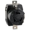Marinco 6369CR Marine 3-Pole 4-Wire Electrical Dockside Receptacle (50-Amp, 125/250-Volt, Female, Black) view 1