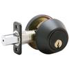 Schlage JD60V716 ABRZ 1 Cylinder Deadbolt, Aged Bronze, Key Lock view 1