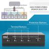 Pyle 4-Zone Speaker Selector Switch - Premium Distribution Hub with A/B/C/D Switches for Multi-Channel High-Power Amp Installations - Supports up to 4 Pairs of Switched Speakers - PSS4 view 2