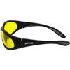 Global Vision Hercules Motorcycle Riding Sunglasses Black Frame w/Yellow Lenses view 3