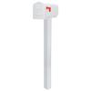 Gibraltar Mailboxes Parsons Medium Capacity Rust-Proof Plastic White, Post-Mount Mailbox, PL10W0201 view 4
