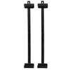 Oriental Furniture Asian Art and Decor Wall Mount Hardware Brackets for 36 by 72-Inch Chinese Silk Wall Screens, Black view 1