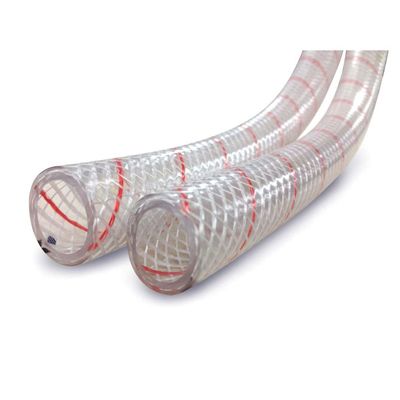 Sierra International All Clear PVC Tubing Polyester Reinforced (Red-Tracer) 1/2" x 50' 16-162-0126 All Clear PVC Tubing Polyester Reinforced (Red-Tracer) 1/2" x 50',,