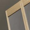 LTL Home Products 890726 Traditonal Mirror Bifold Interior Wood Door, 30" x 80", Unfinished Pine view 2