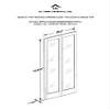 LTL Home Products 890726 Traditonal Mirror Bifold Interior Wood Door, 30" x 80", Unfinished Pine view 3