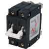Blue Sea Systems 7256 C-Series White Toggle Double Pole 80A Circuit Breaker view 1