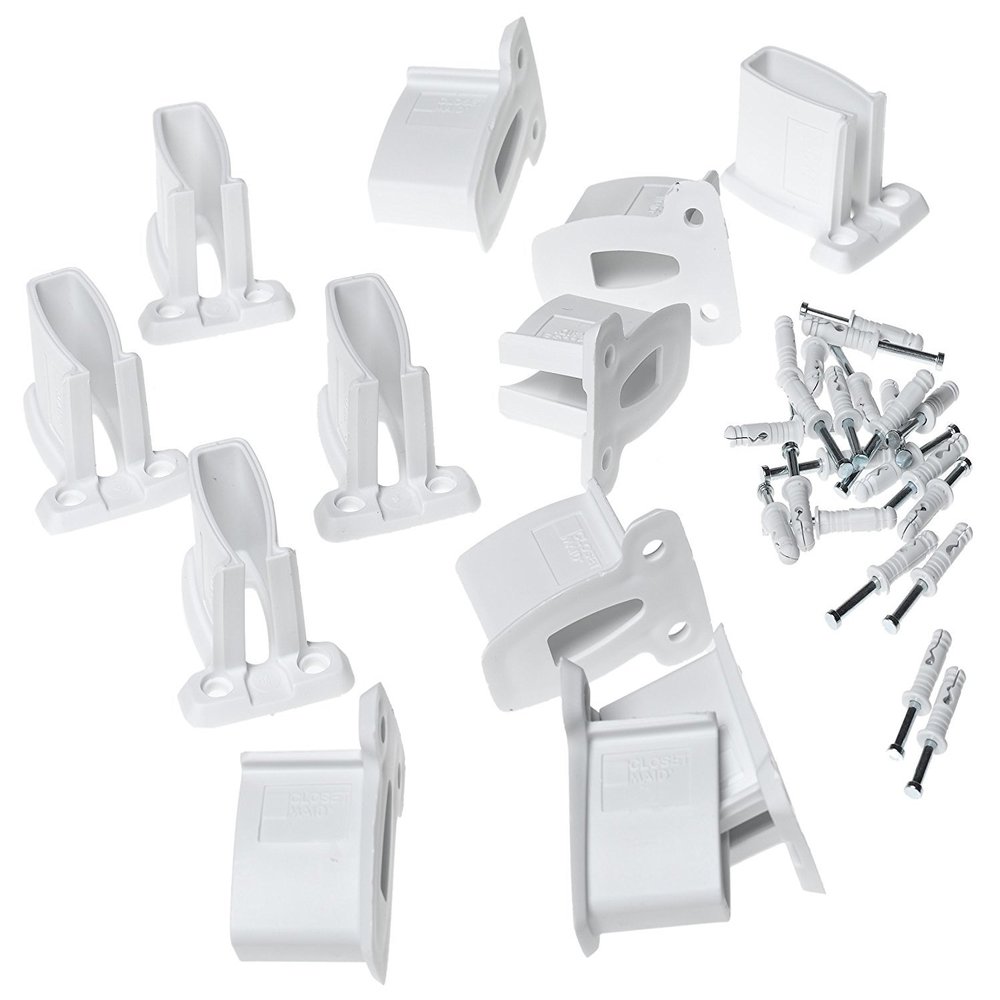 ClosetMaid 2178200 White Wire Shelf End Bracket