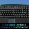 ADESSO AKB-410UB - SlimTouch Mini USB Keyboard with Built-in Touchpad view 3
