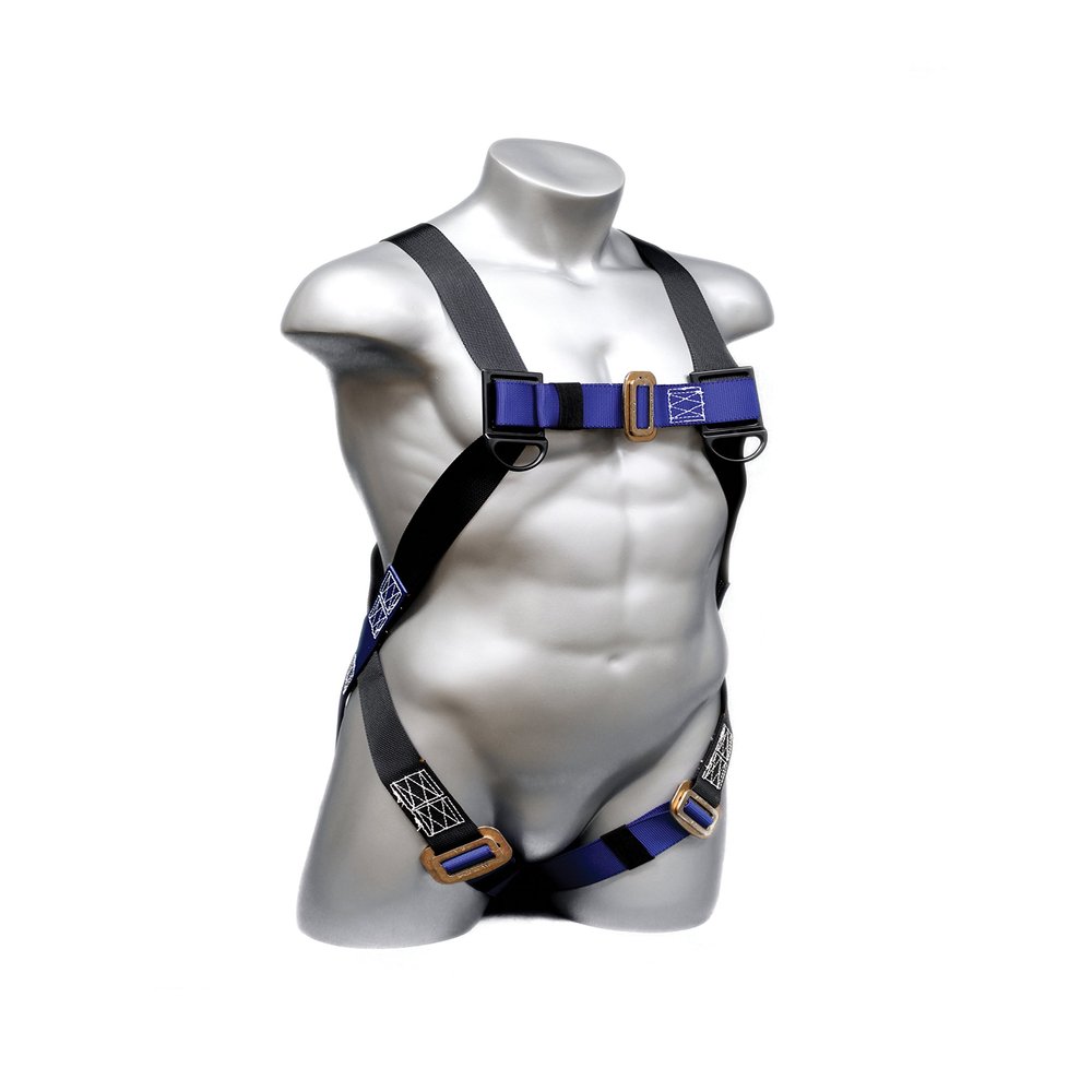 Elk River Construction Plus Harness, 1 D-Ring, Polyester/Nylon, Fits Sizes Small to X-Large, Wholesale Pack