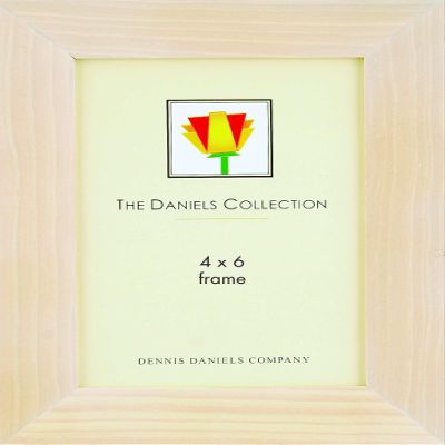 ANGLED White Wash wood classic by Dennis Daniels - 4x6