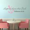 DigTour WallArt Hebrews Decor Art Quote Hope Anchors The Soul Custom Vinyl Wall Decal Religious Decor A(X-Large,Anchor:Slate Gray;Words:Black) view 2
