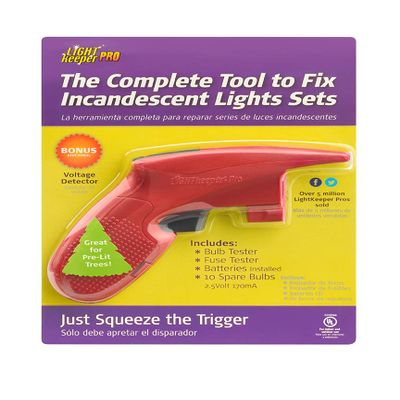 LightKeeper Pro Quick Fix Incandescent Christmas Holiday Light Set Repair Tool | UL Listed (#230566)