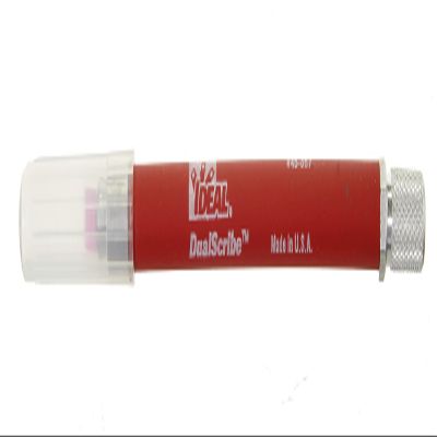 IDEAL Electrical 45-357 DualScribe Double-Ended Fiber Optic Scribe, Fiber Conductors, Ruby, 1 Hand-Held Scribe