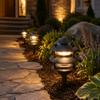 Generation Lighting Hardwired 120V Outdoor Pagoda Path Light, Black view 3