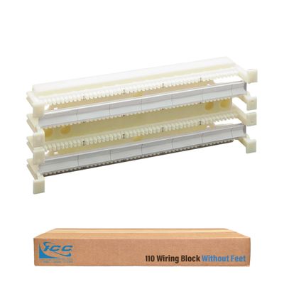 ICC 110 Wiring Block, 100-Pair IDC Cross Connect, Without Feet