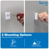 ICC 1-Port Surface Mount Box for Slim/Wide Keystone Jacks, White, 1-Pack view 3