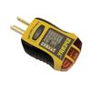 Sperry Instruments GFI6302 GFCI Outlet / Receptacle Tester, Standard 120V AC Outlets, 7 Visual Indication / Wiring Legend, Home & Professional Use, Yellow & Black view 1