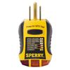 Sperry Instruments GFI6302 GFCI Outlet / Receptacle Tester, Standard 120V AC Outlets, 7 Visual Indication / Wiring Legend, Home & Professional Use, Yellow & Black view 2