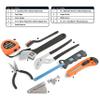 Great Neck MS125 125 Piece Marine Tool Set, Gifts for Men, Dad Gifts, High Visibility, Water-Resistant Boat Tool Box Case, Anti-Rust Chrome-Plated Boat Supplies And Accessories view 4