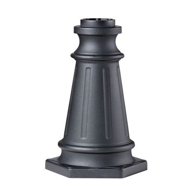 Feiss Lighting-Accessory-19.5 Inch Post Mount Base-Black Finish