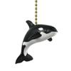 Clementine Design Orca Killer Whale Ceiling Fan Pull Chain Light Coastal Nautical Beach Ocean Sea Life Decorative Extension view 1
