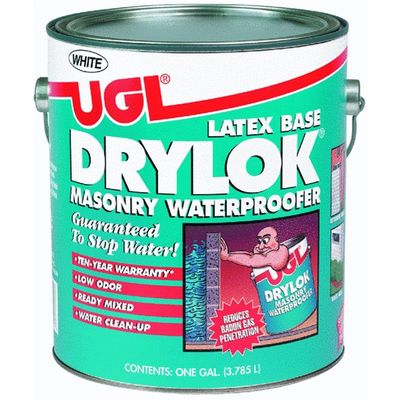United Gilsonite 27513 Drylok Masonry Waterproofer Latex, 1 Gallon, White
