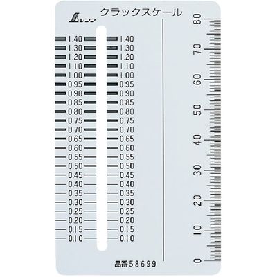 Shinwa Sokutei 58699 Crack Scale Card Type