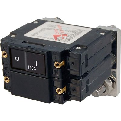 Blue Sea Systems C-Series Flat Rocker Double Pole 150A Circuit Breaker