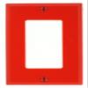 Leviton 1-Gang Decora/GFCI Wallplate, Thermoplastic Nylon, 80401-NR, Red view 1