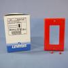 Leviton 1-Gang Decora/GFCI Wallplate, Thermoplastic Nylon, 80401-NR, Red view 2
