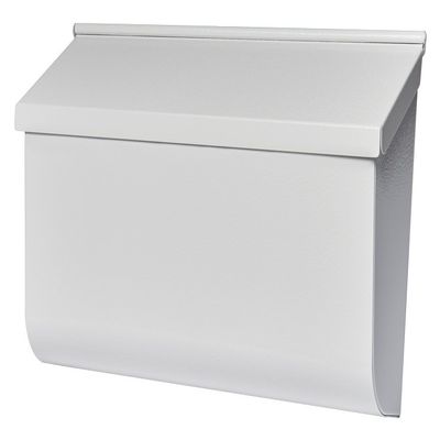Gibraltar Mailboxes Woodlands Medium Capacity Galvanized Steel White, Wall-Mount Mailbox, L4009WW0