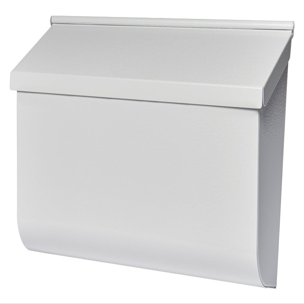 Gibraltar Mailboxes Woodlands Medium Capacity Galvanized Steel White, Wall-Mount Mailbox, L4009WW0