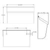 Gibraltar Mailboxes Woodlands Medium Capacity Galvanized Steel White, Wall-Mount Mailbox, L4009WW0 view 4