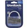 WordLock 63-millimeter Resettable Choose Your Own Word 5-dial Hardened Steel Shackle Combination Padlock - 100,000 Choices, Black | 128276 view 2