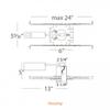 WAC 2.5in Low Voltage New Construction Housing with MR16 Lamp Socket view 2